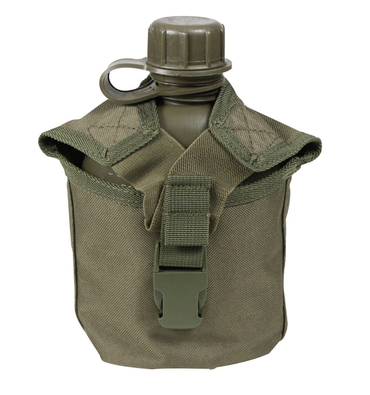 Rothco 1 QT Canteen with MOLLE Pouch