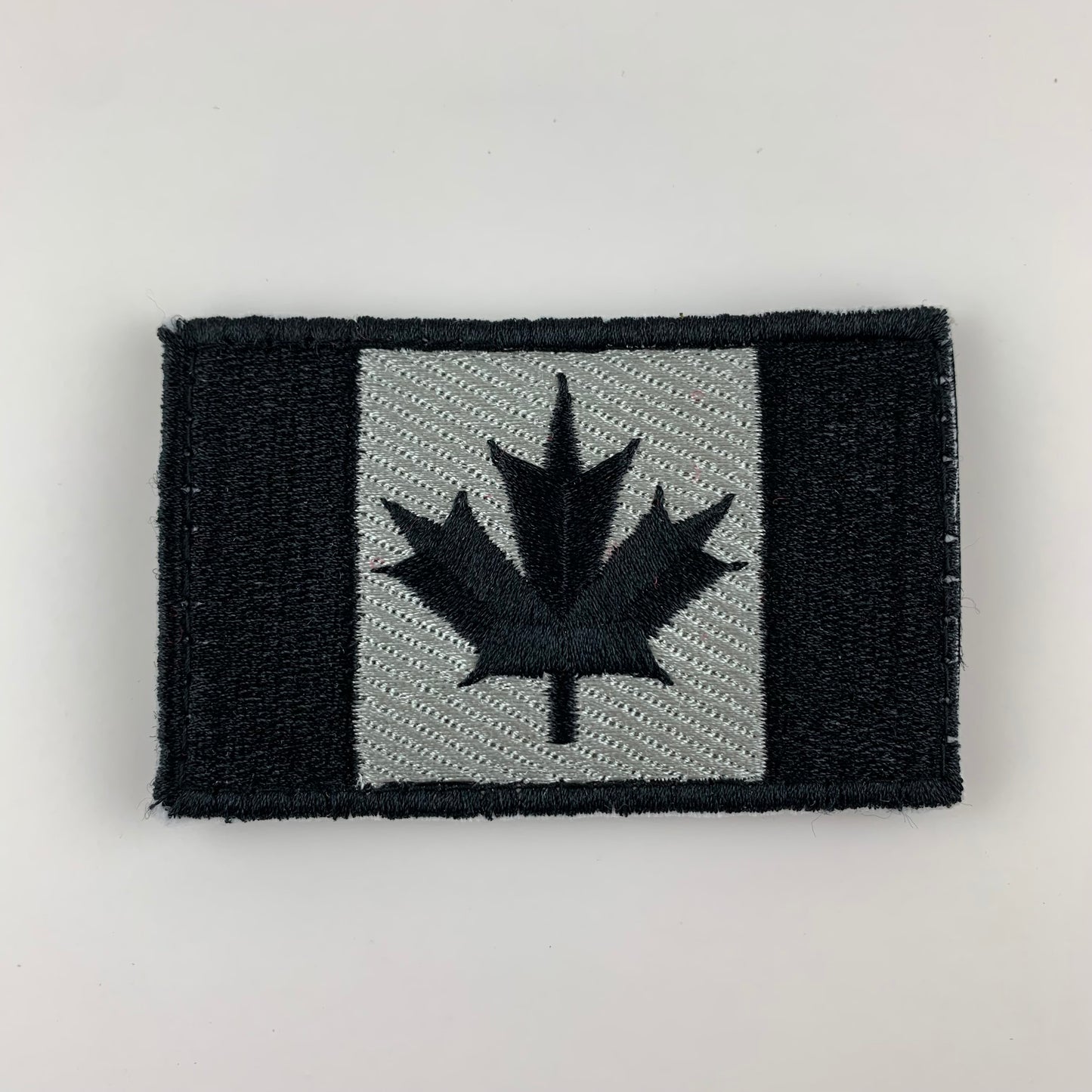 3.5" x 2" Embroidered Canada Patch with Hook & Look Fasteners