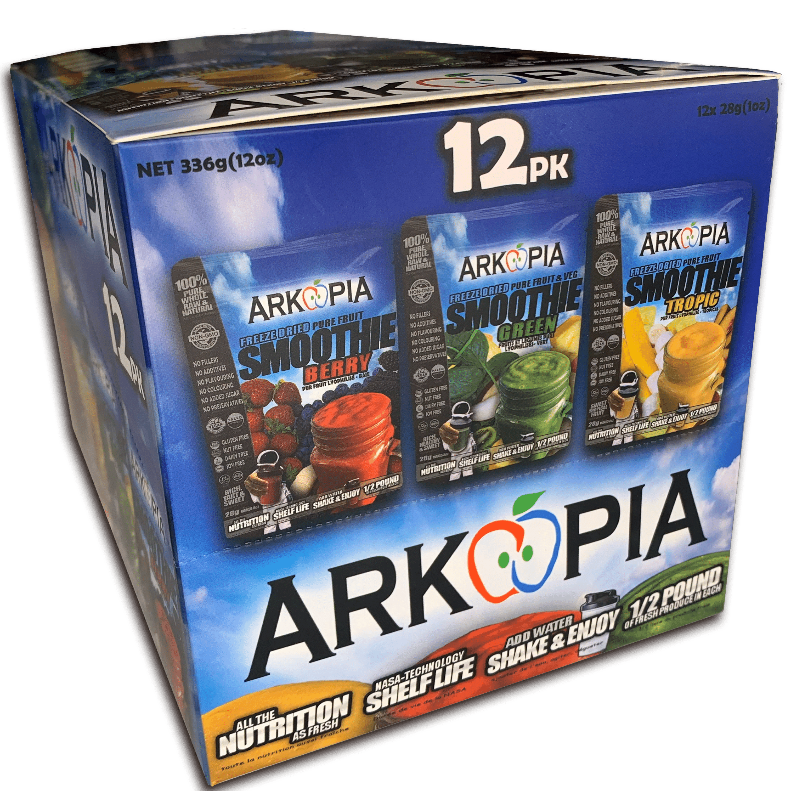 Arkopia Arkopia Smoothie, Variety Pack of 12 – Quinn The Eskimo