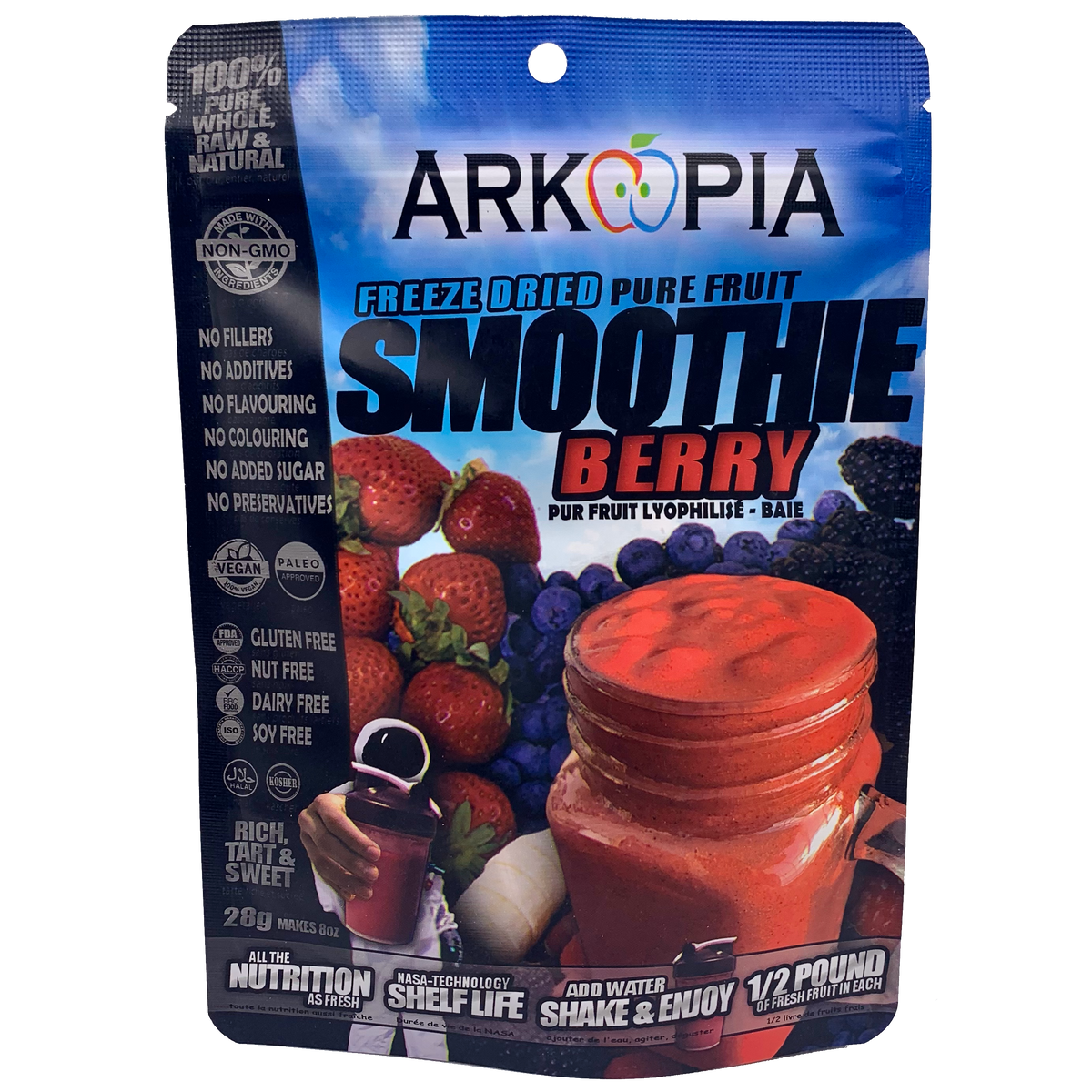 Arkopia Arkopia Freeze Dried Pure Fruit & Veggie Smoothie – Quinn The Eskimo