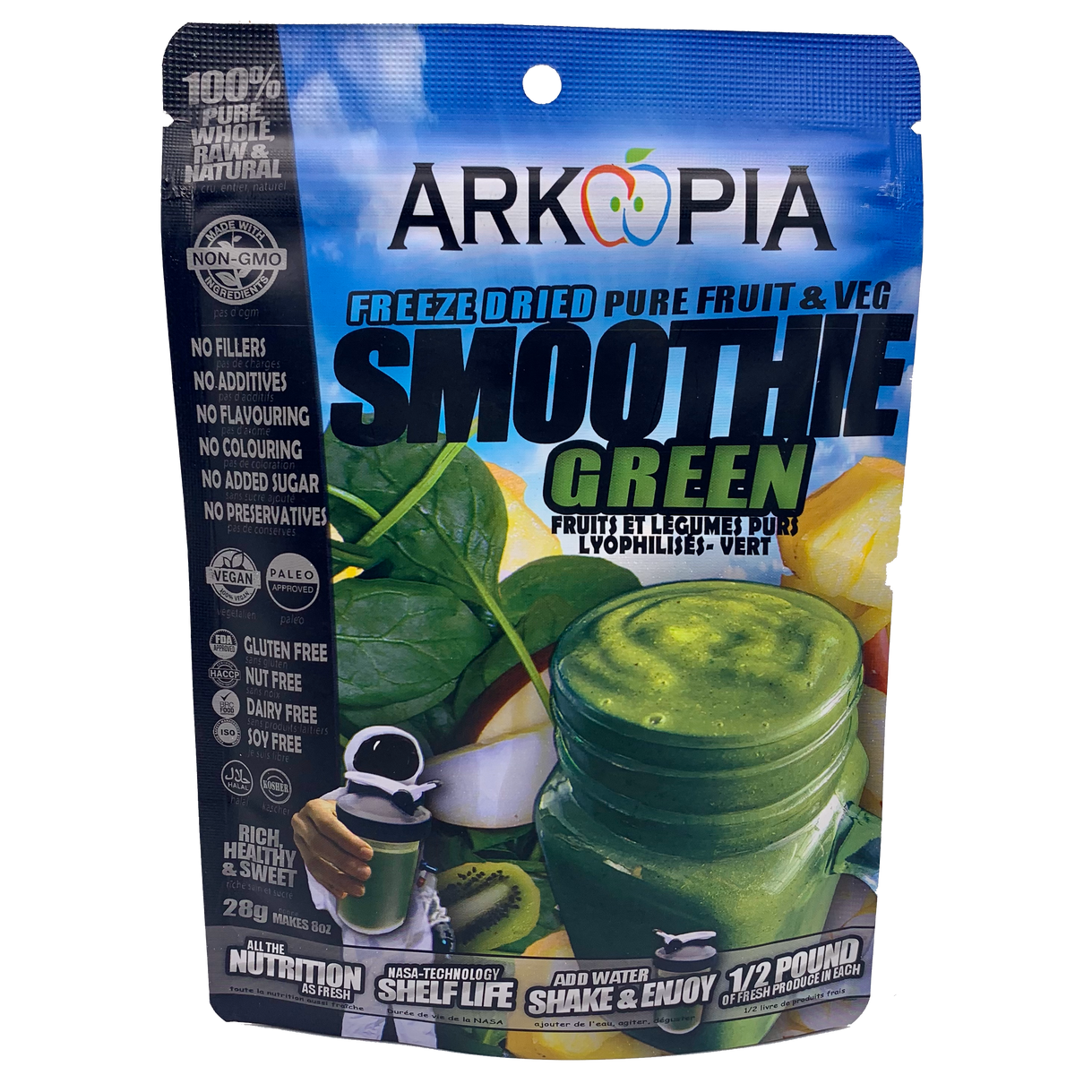 Arkopia Arkopia Freeze Dried Pure Fruit & Veggie Smoothie – Quinn The Eskimo