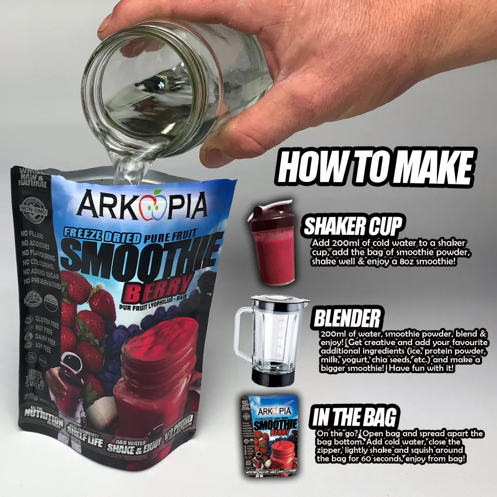 Arkopia Arkopia Freeze Dried Pure Fruit & Veggie Smoothie – Quinn The Eskimo