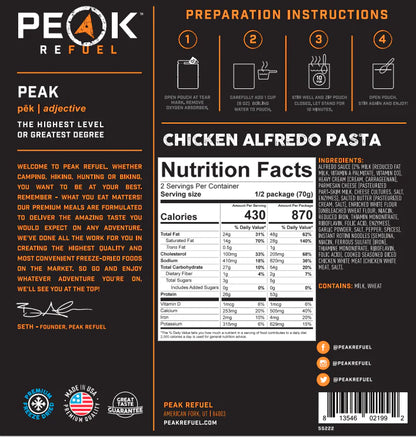 Peak Refuel Chicken Alfredo*