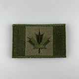 3.5" x 2" Embroidered Canada Patch with Hook & Look Fasteners