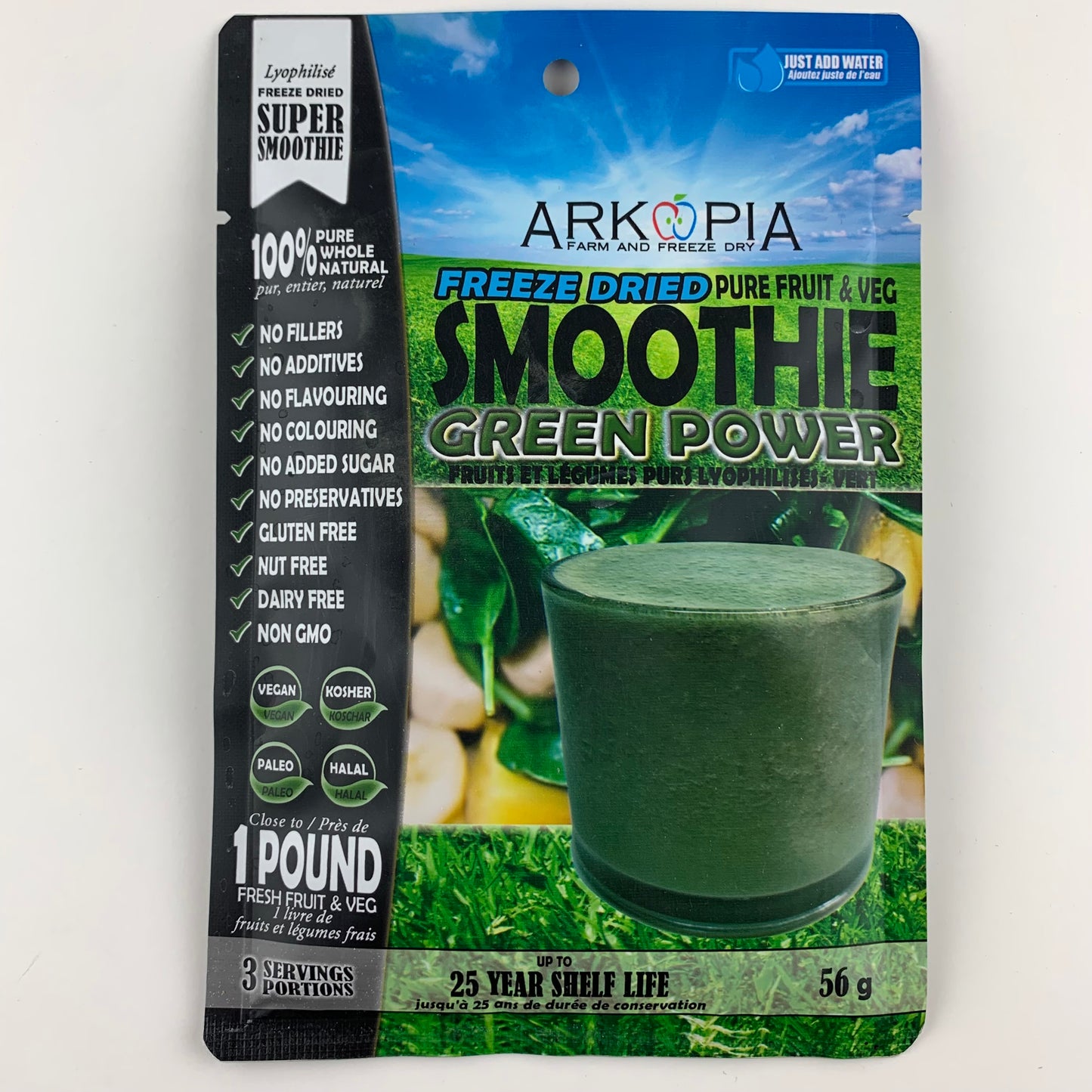 Arkopia Freeze Dried Pure Fruit & Veggie Smoothie